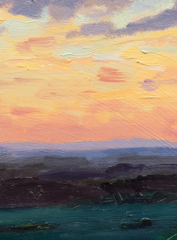 Evening Beckons by Matthew Cordwell, original painting, detail