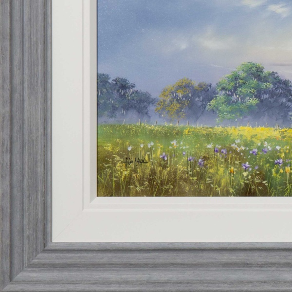 Countryside Retreat by Allan Morgan, original painting, detail