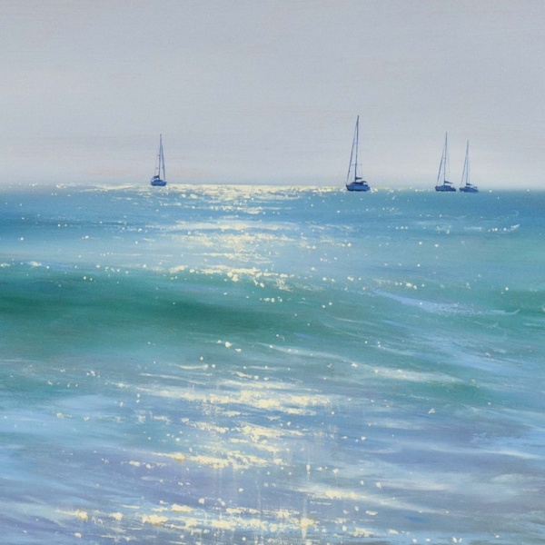 Off The Coast by Ben Payne, original painting, detail