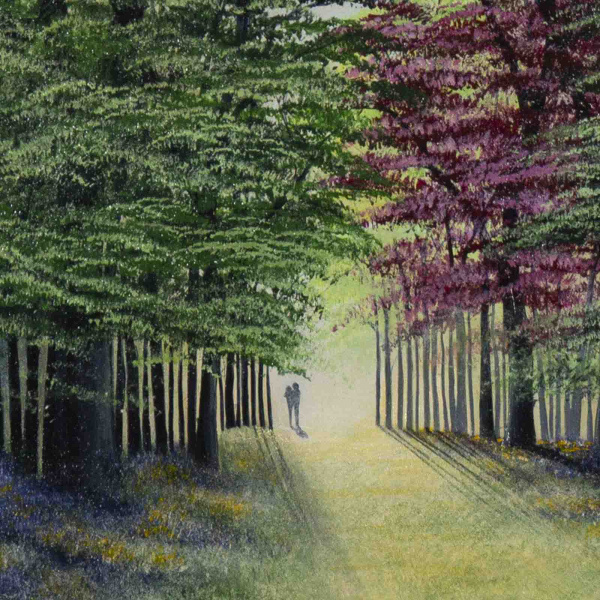Spring With You by Jay Nottingham, original painting, detail