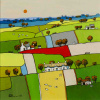 Glimpse Of Red by Alan Smith, original painting