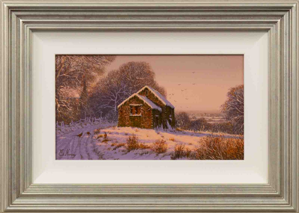 Warm Winter Sunrise by Edward Hersey, original painting
