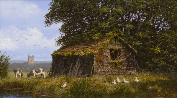 Countryside Life by Edward Hersey, original painting