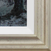 Snowy Hunt by Stephen Hawkins, original painting, detail