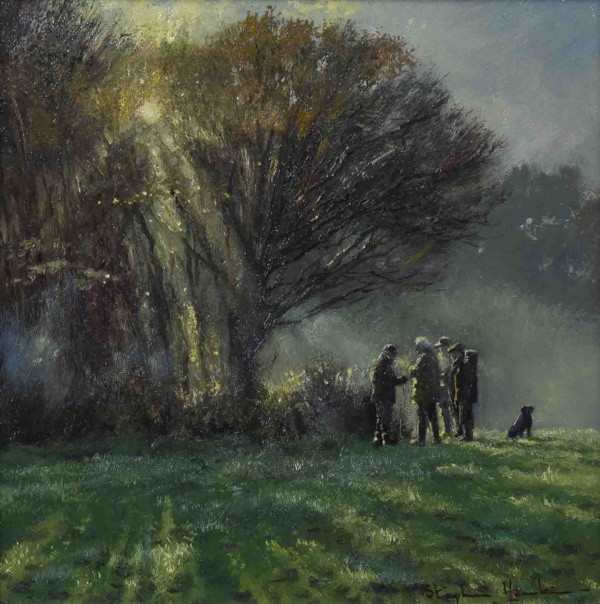Morning Gathering by Stephen Hawkins, original painting
