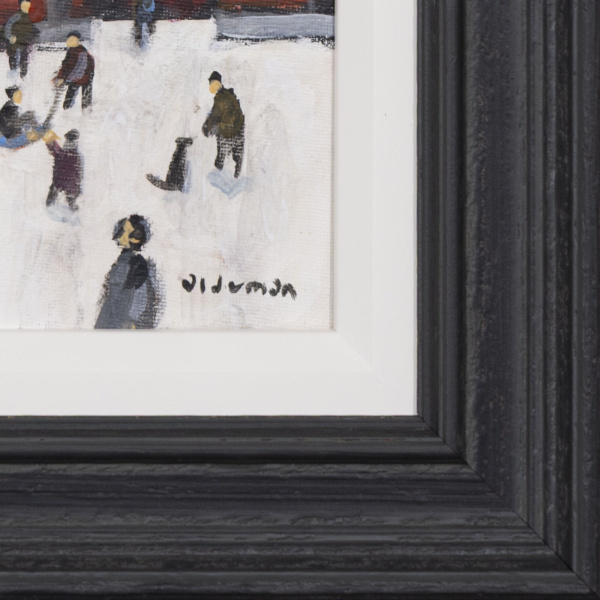 The New Sledge by David Alderman, original painting, detail