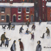 The New Sledge by David Alderman, original painting, detail