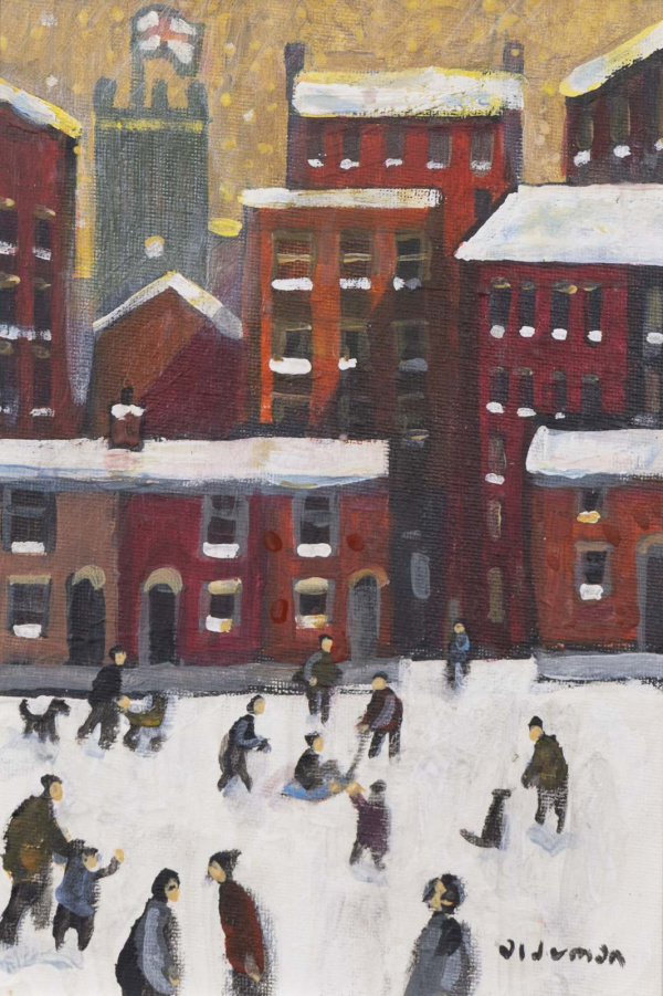 The New Sledge by David Alderman, original painting