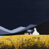 Cornfield Cottage III by Jay Nottingham, original painting, detail