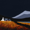 Ash Cottage II by Jay Nottingham, original painting, detail