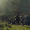 Winter Walks With You by Stephen Hawkins, original painting, detail