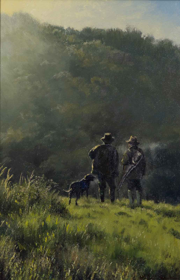 Winter Walks With You by Stephen Hawkins, original painting