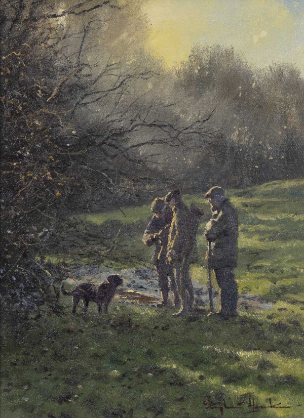 Patiently Waiting by Stephen Hawkins, original painting