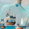 Ammonite by Gary Walton, limited edition print, detail