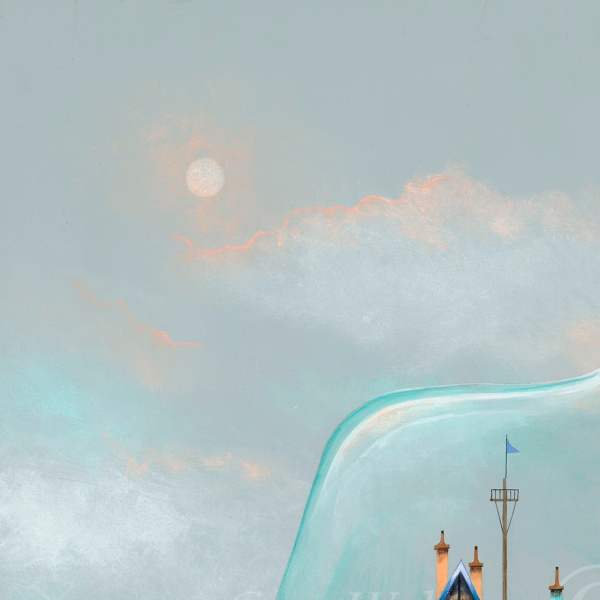 Ammonite by Gary Walton, limited edition print, detail