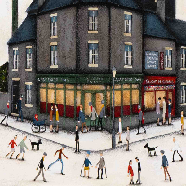 The Heart Of Our Town (Original) by Sean Durkin, original painting, detail