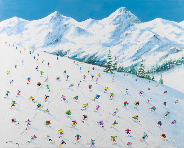 Snowy Top by Antonio Navarro (Casimiro), original painting