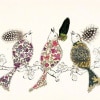 Three Liberty Ladies by Anna Wright, limited edition print, detail