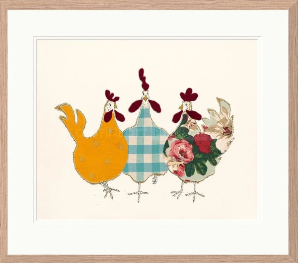 Spring Chickens by Anna Wright, limited edition print
