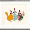 Spring Chickens by Anna Wright, limited edition print