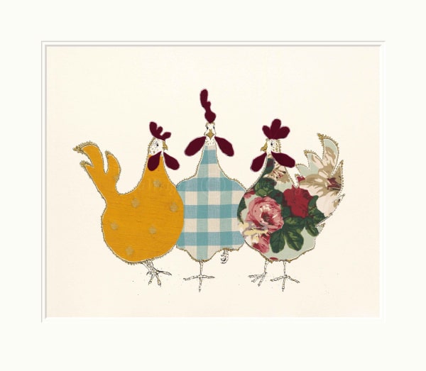 Spring Chickens by Anna Wright, limited edition print
