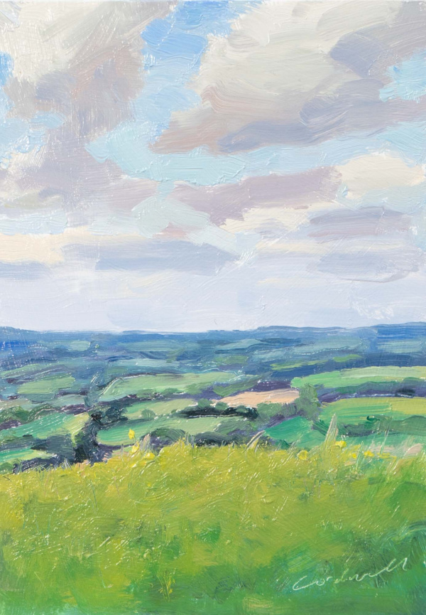 High on the Downs, South Harting by Matthew Cordwell, original painting