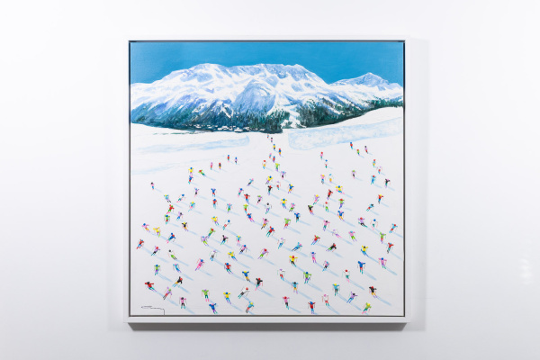 St Moritz by Antonio Navarro (Casimiro), original painting