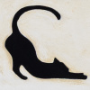 Cat I (Original) by Sean Durkin, original painting, detail