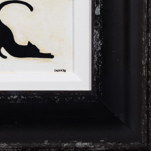 Cat I (Original) by Sean Durkin, original painting, detail