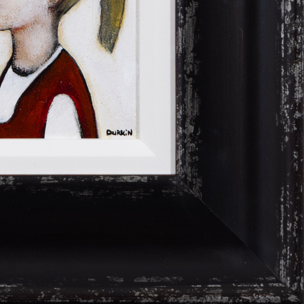 Portrait Of A Girl (Original) by Sean Durkin, original painting, detail