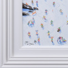 After Lunch We Ski by Paola Cassais, original painting, detail
