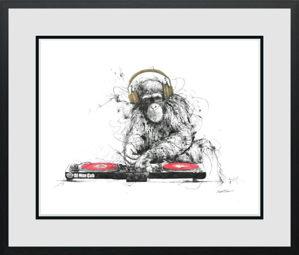 DJ Man Cub II by Scott Tetlow, limited edition print