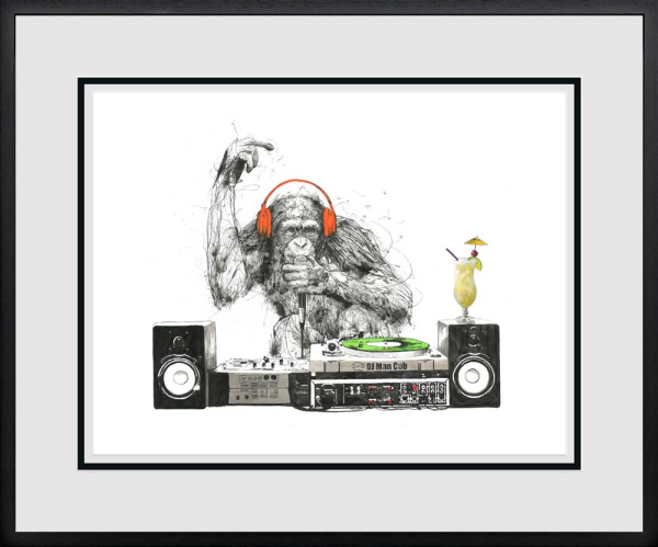 DJ Man Cub III by Scott Tetlow, limited edition print