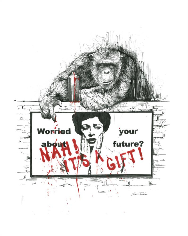 Nah! It’s A Gift by Scott Tetlow, limited edition print