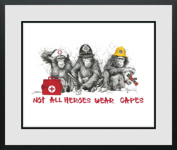 Not All Heroes Wear Capes by Scott Tetlow, limited edition print