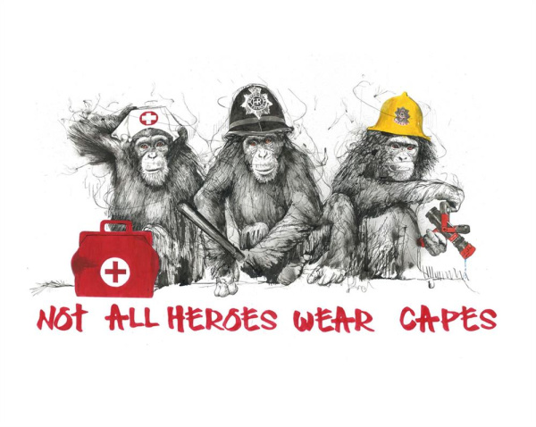 Not All Heroes Wear Capes by Scott Tetlow, limited edition print