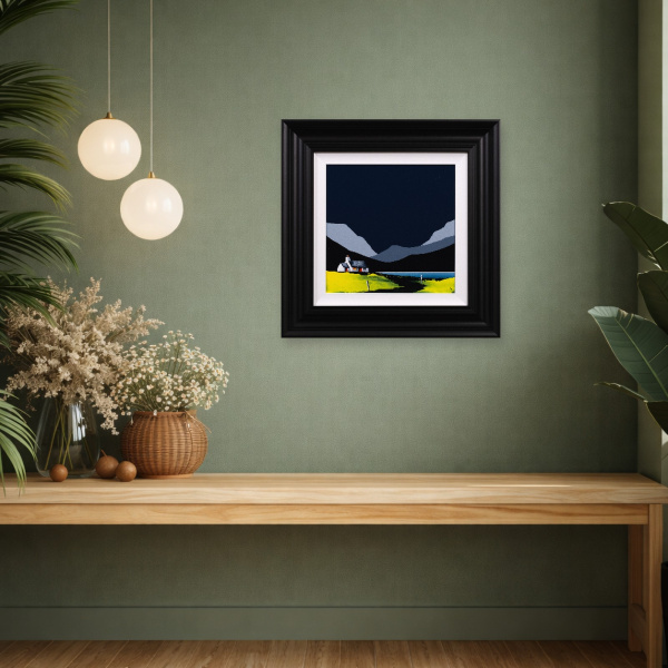 A Quiet Place by Jay Nottingham, original painting, in room