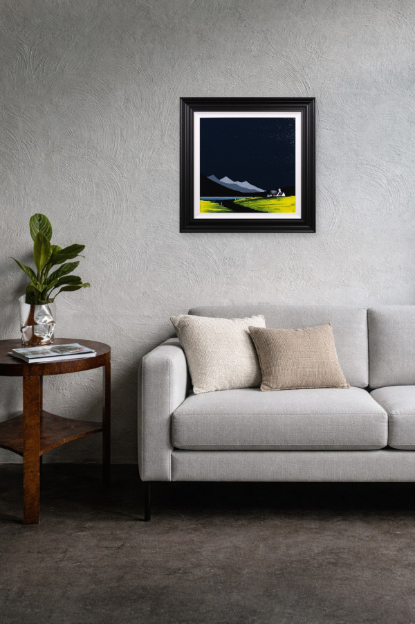 The Shape Of The Land by Jay Nottingham, original painting, in room