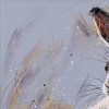 Alert Hare by Ruby Keller, original painting, detail