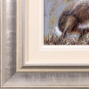 Alert Hare by Ruby Keller, original painting, detail