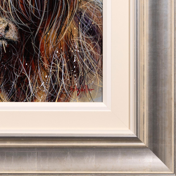 Are You Talking To Me? by Ruby Keller, original painting, detail