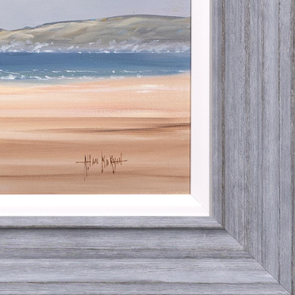 Boat At Rest by Allan Morgan, original painting, detail