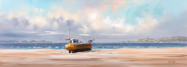 Boat At Rest by Allan Morgan, original painting