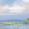 Countryside Pleasures by Allan Morgan, original painting, detail