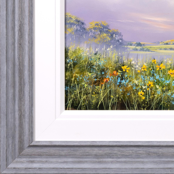 Meadow Walk by Allan Morgan, original painting, detail