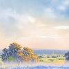 Whispering Horizon by Allan Morgan, original painting, detail