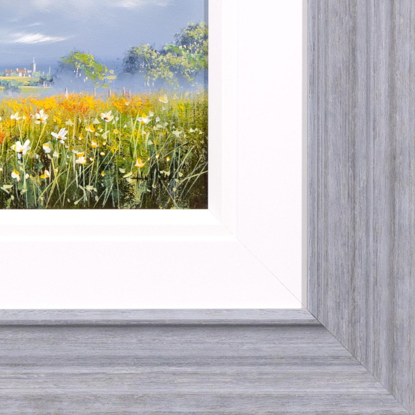 Blue Skies Ahead by Allan Morgan, original painting, detail