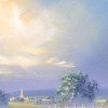 After The Rain by Allan Morgan, original painting, detail