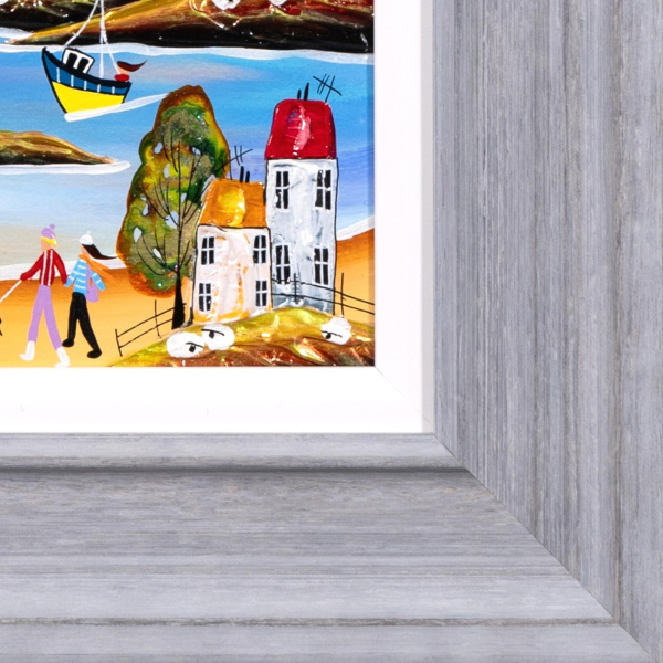 Vitamin Sea by Rozanne Bell, original painting, detail