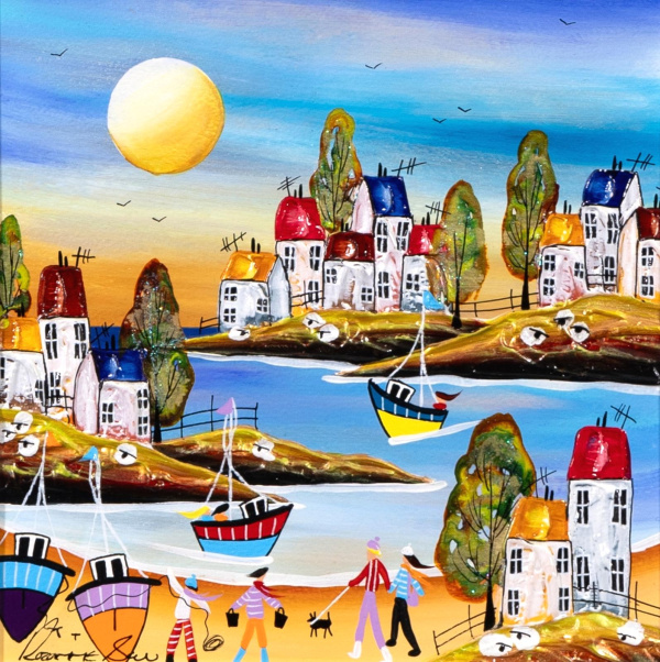 Vitamin Sea by Rozanne Bell, original painting